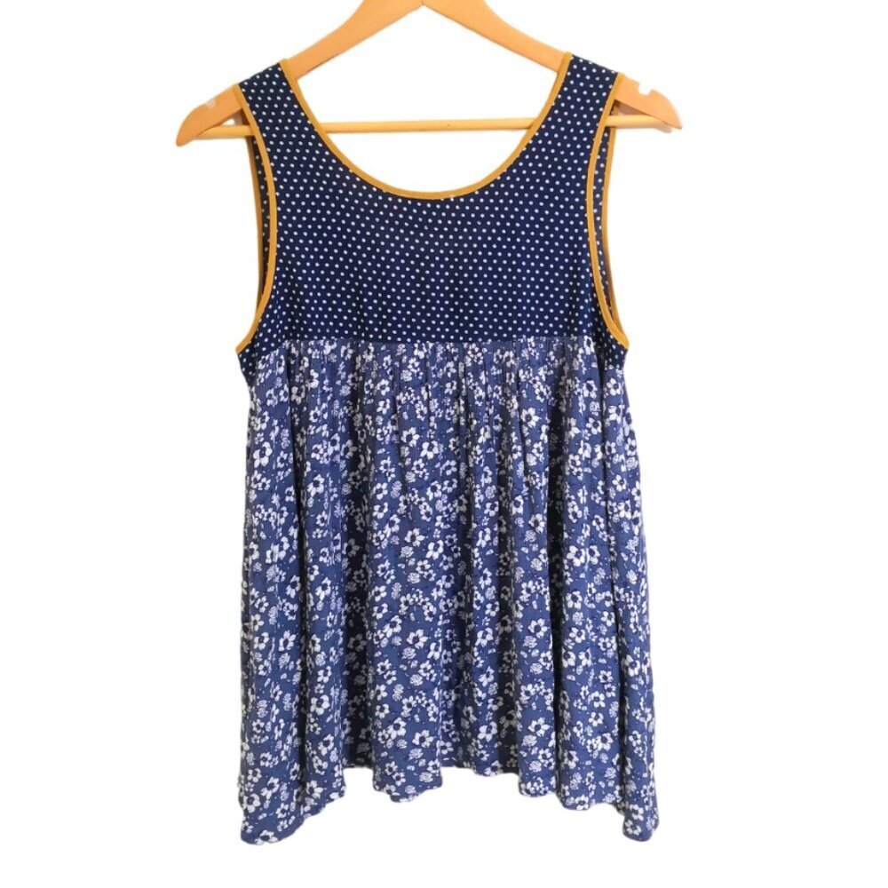 Mystree Boho Mixed Pattern Tee Artsy Size S - image 4